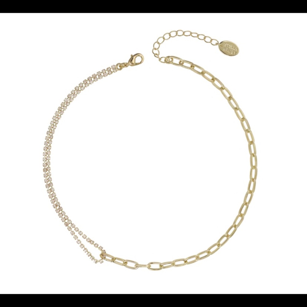 Gold choker necklace